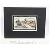 Image 2 : CHARLES M. RUSSELL 5c US STAMP STAMP FIRST ISSUED
