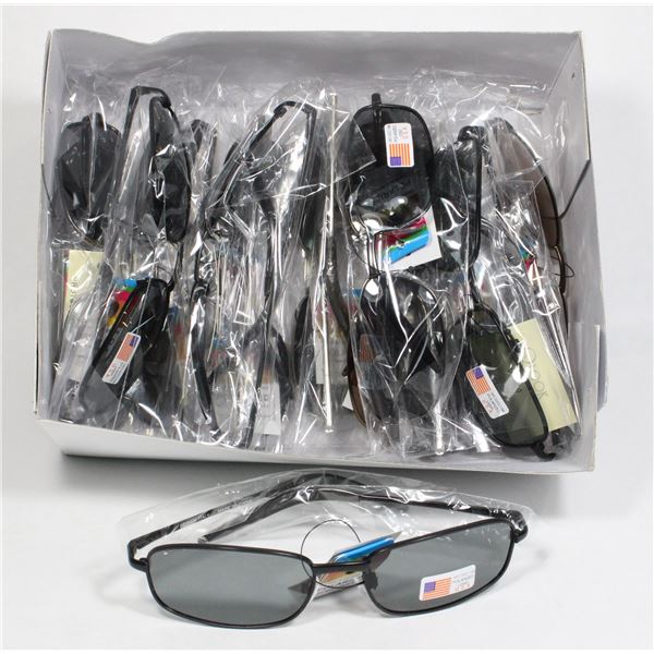 CASE OF 12 PAIR Q LOOK POLARIZED SUNGLASSES