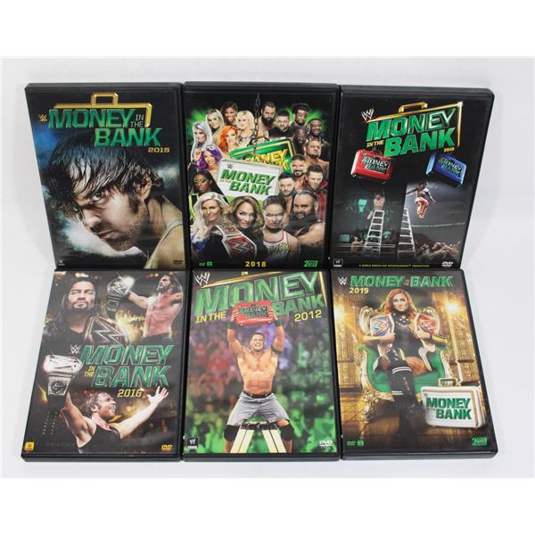 WWE MONEY IN THE BANK DVDS INCLUDING 2010 2012