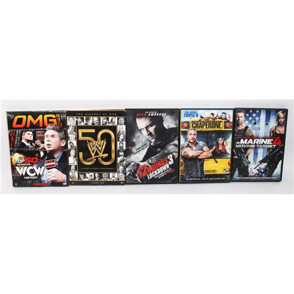 WWE DVDS INCLUDING OMG VOL 2 THE TOP 50 INCIDENTS