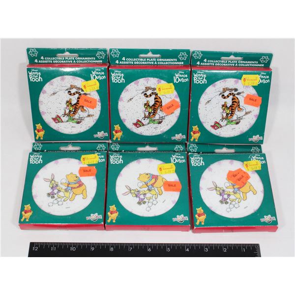 LARGE LOT OF WINNIE THE POOH COLLECTABLE PLATE ORN