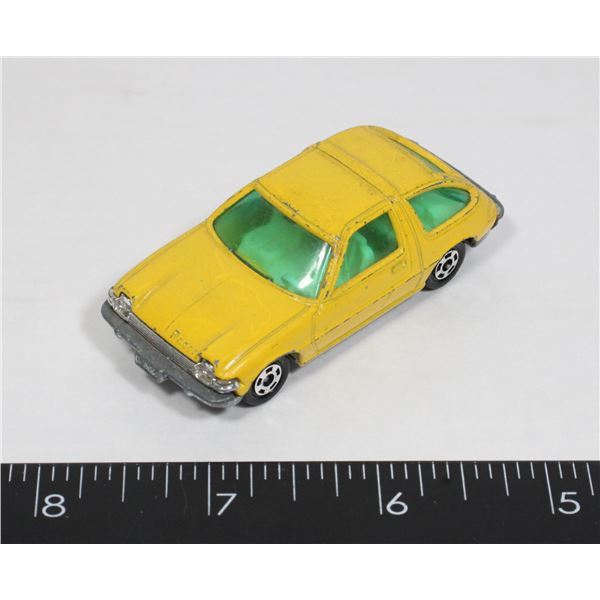 VINTAGE TOMICA 1977 TOMY F14 AMC PACER 1/64 YELLOW