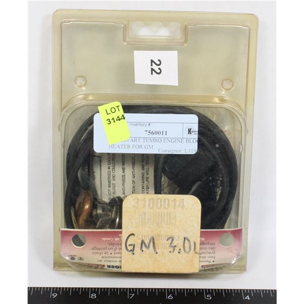 ZEROSTART TEMRO ENGINE BLOCK HEATER FOR GM