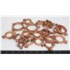 Image 1 : LOT OF 20 -  COPPER PLATED SPLIT RING HANGERS
