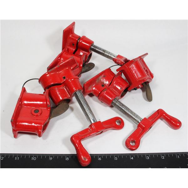 LOT OF 3 - 3/4" BAR CLAMP ASSEMBLIES ( NO PIPE)