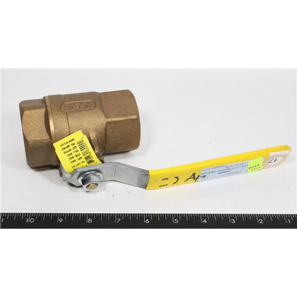 APOLLO 1-1/2" BRONZE THREADED BALL VALVE, NEW