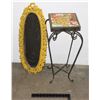Image 1 : GARDEN TABLE AND MIRROR FRAME