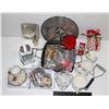 Image 1 : BOX OF KITCHEN ITEMS/ VINTAGE GLASSWARE/ MORE