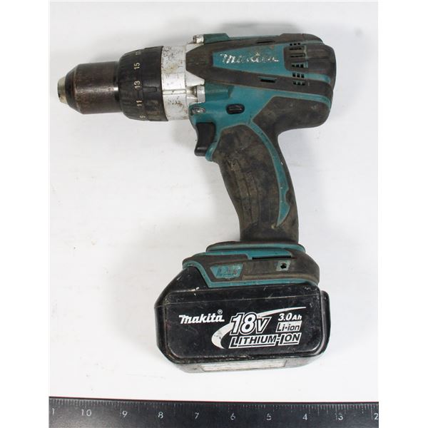 MAKITA 18V CORDLESS DRILL (TOOL WITH BATTERY)