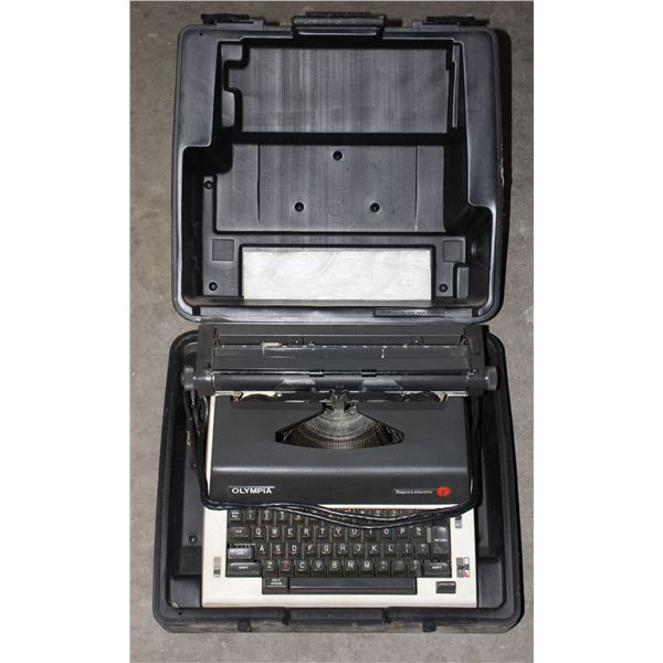 VINTAGE OLYMPIA ELECTRIC TYPEWRITER IN CASE