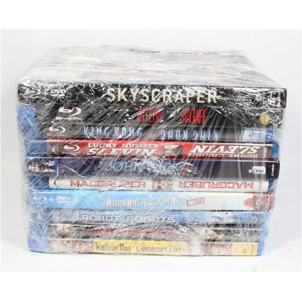 LOT OF 10 BLU RAYS INCLUDING KING KONG JOHN WICK 2