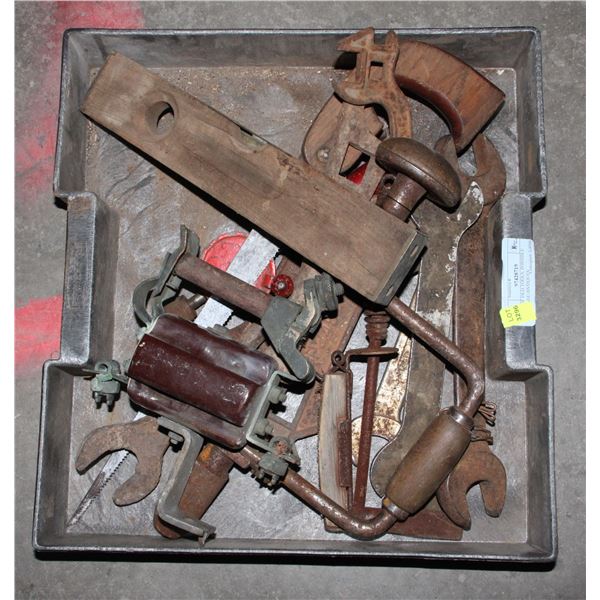 LOT OF OLD TOOLS, POSSIBLE VINTAGE/ANTIQUES