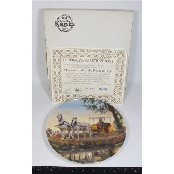 KNOWLES COLLECTOR'S PLATE