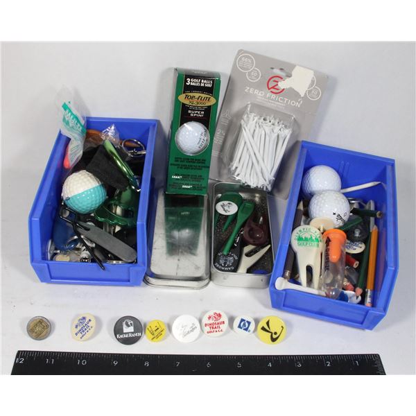 LOT OF GOLF DIVOT TOOLS & MULTITOOL KNIFE