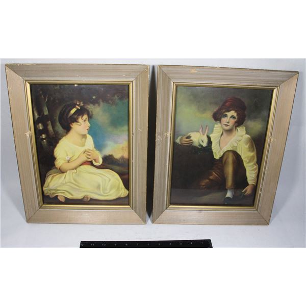 PAIR OF VINTAGE FRAMED PRINTS