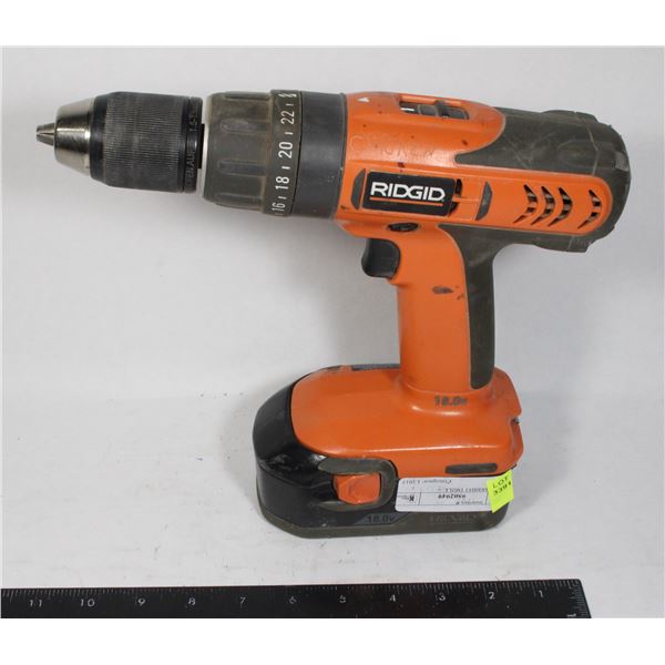 RIGID R840011 DRILL (BATTERY BAD)