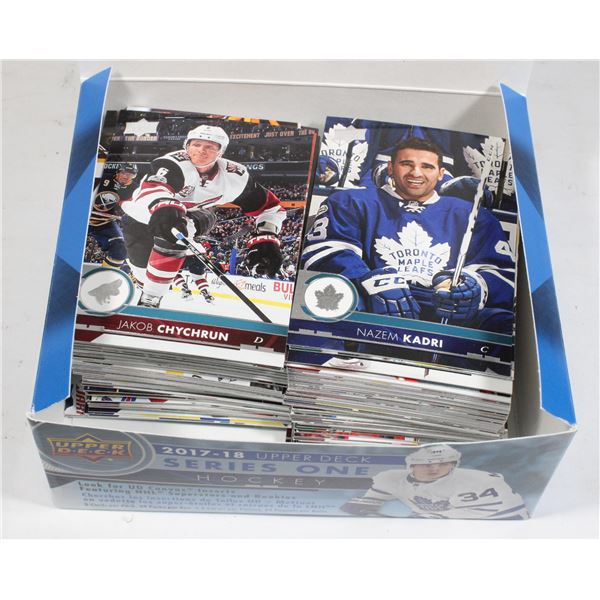 BOX OF HOCKEY CARDS OPENED