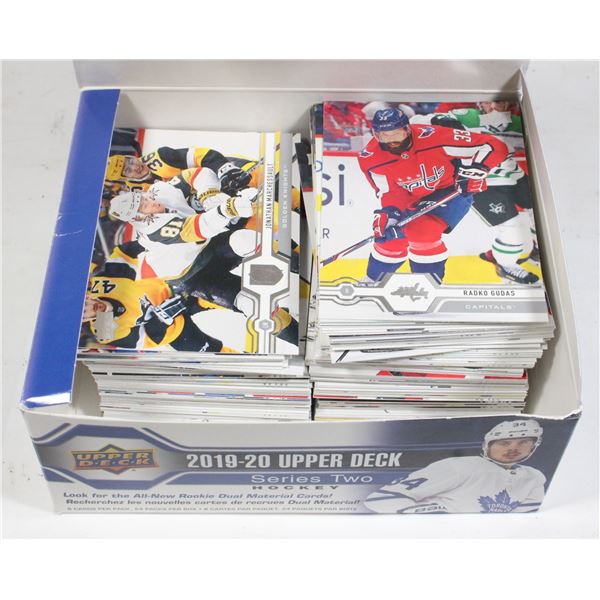 BOX OF HOCKEY CARDS OPENED