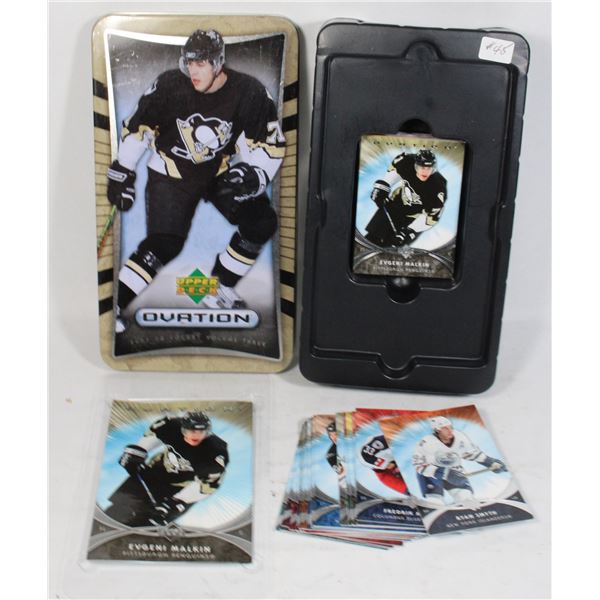UPPER DECK HOCKEY CARDS TIN W/ CARDS