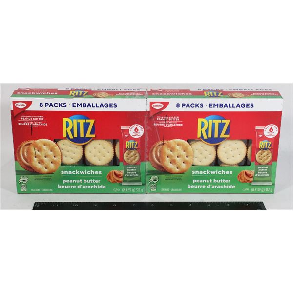 TWO 8 PACK RITZ PEANUT BUTTER SNACKWICHES