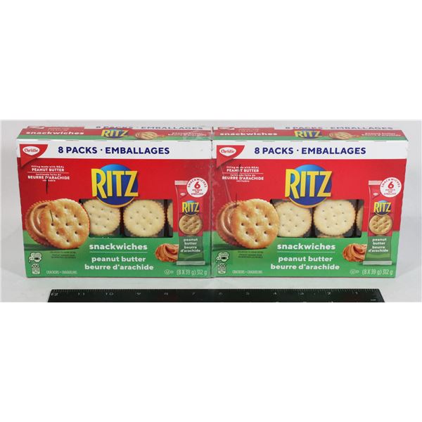 TWO 8 PACK RITZ PEANUT BUTTER SNACKWICHES