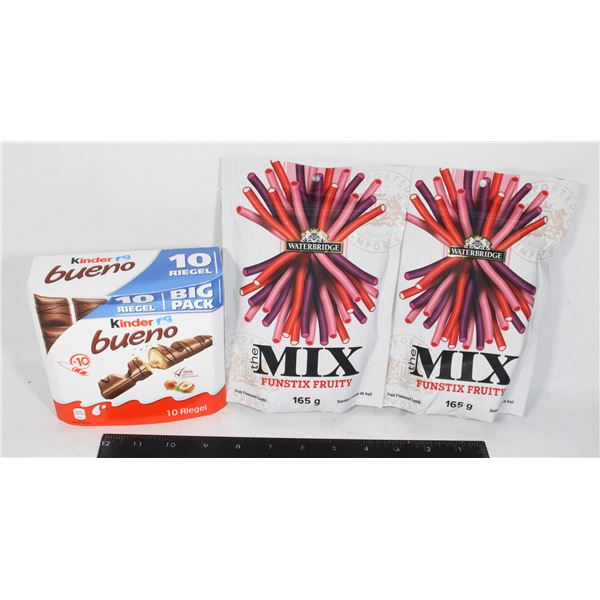 KINDER BUENO & MIX FUNSTIX CANDY LOT 380G