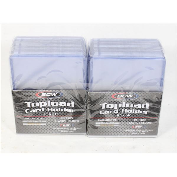 BCW TOPLOAD ROOKIE CARD HOLDER 3  X 4  (2 X 25PK)