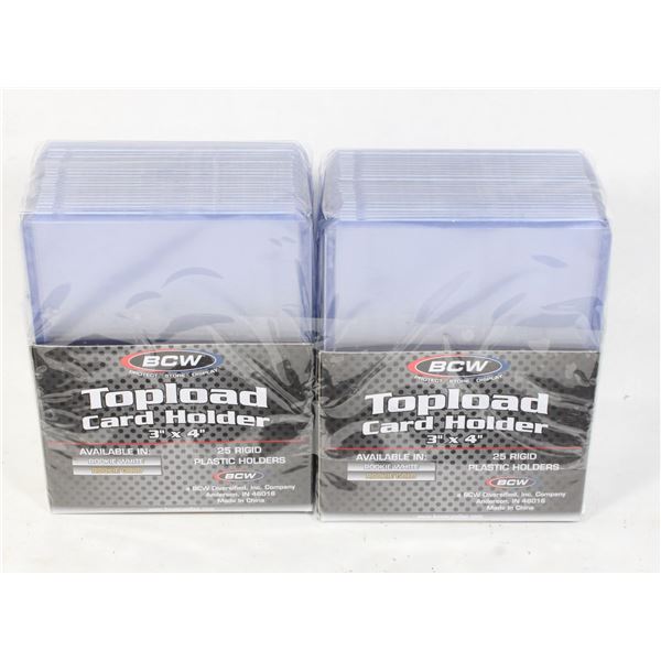 BCW TOPLOAD ROOKIE CARD HOLDER 3  X 4  (2 X 25PK)