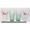 Image 1 : LOT OF 4 MIXED COLLECTIBLE COKE GLASSES