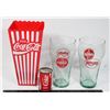 Image 1 : COKE GLASSES AND POPCORN HOLDER