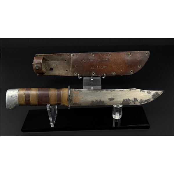 WW2 Named Theater Made Bowie Fighting Knife