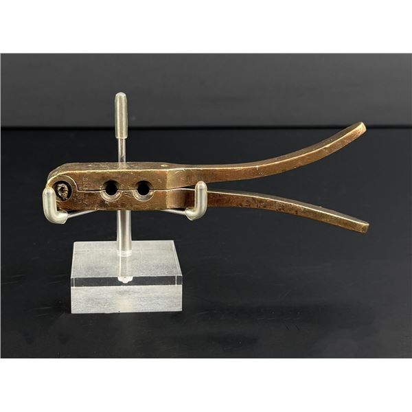 Civil War .32 Caliber Brass Bullet Mold