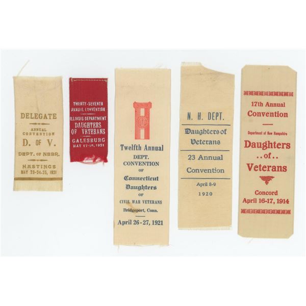 Daughters of Veterans Convention Ribbons