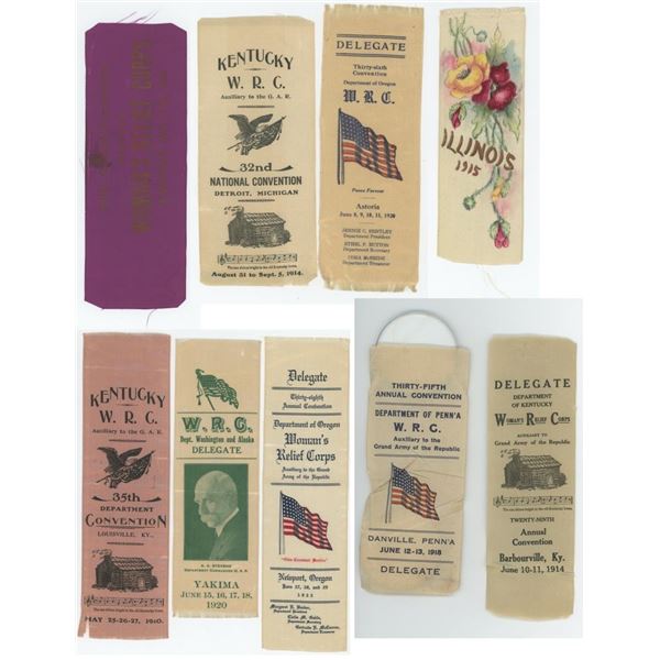 Women's Relief Corps Convention Ribbons
