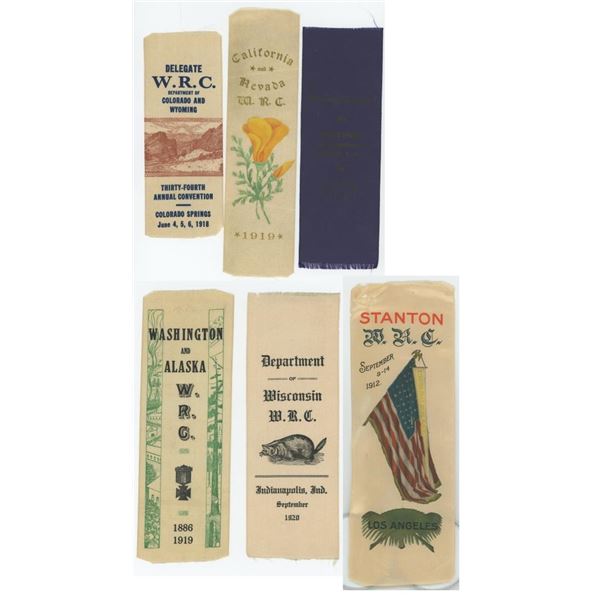 Women's Relief Corps Convention Ribbons
