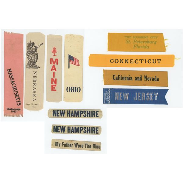 Women's Relief Corps Convention State Ribbons