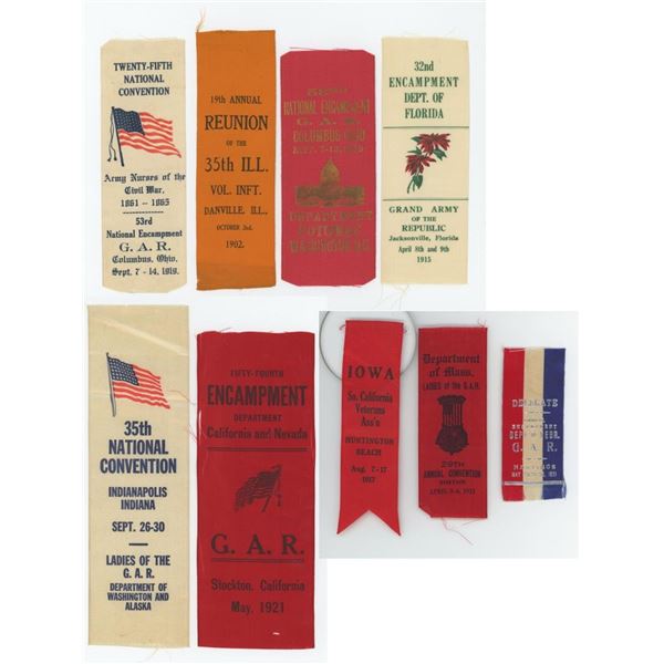 GAR Army Nurses Ladies of the GAR Ribbons