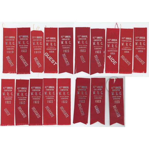 Women's Relief Corps Convention Ribbons