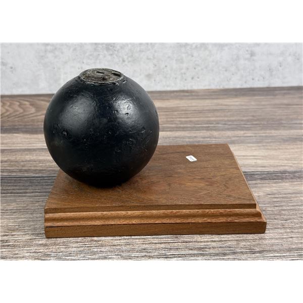 Civil War Confederate Bormann Fused Cannonball