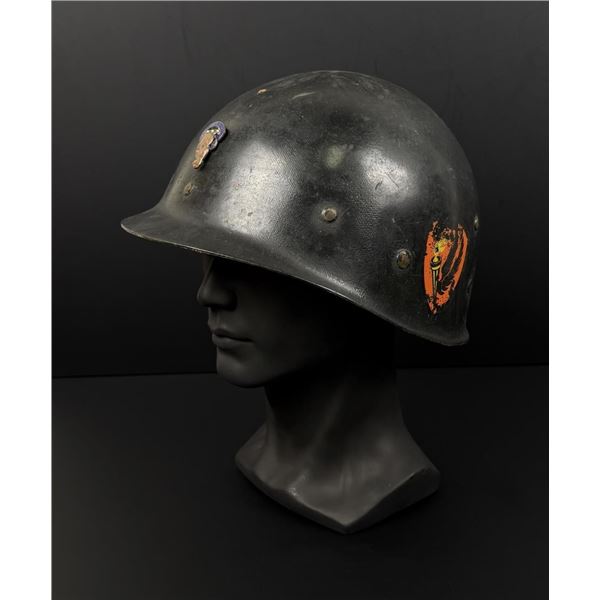 Korean War Army Aviation Painted Helmet Liner