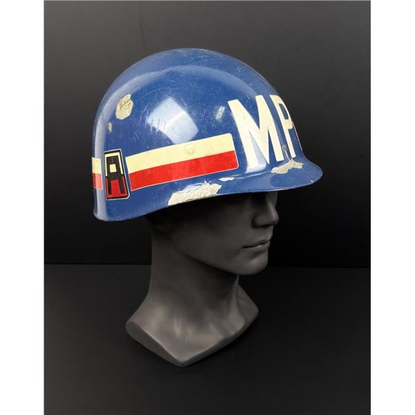 Vietnam War US Army Painted Police M1 Helmet Liner