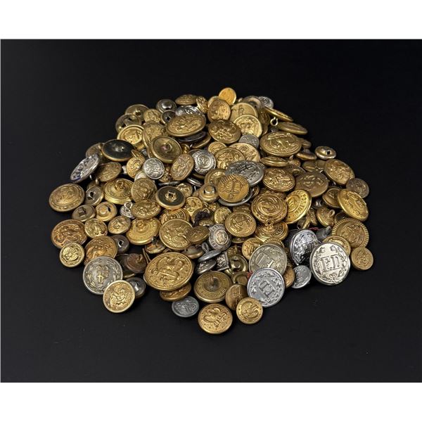Military Fire Police Railroad Uniform Buttons