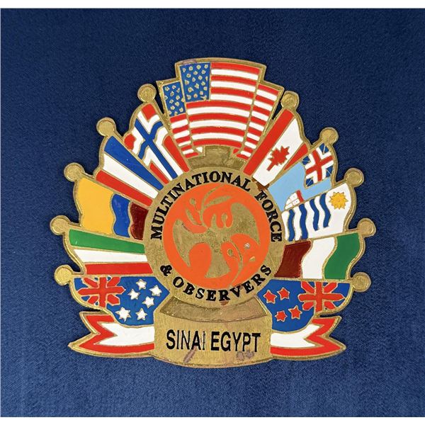 Multinational Force & Observers Sinai Egypt Badge