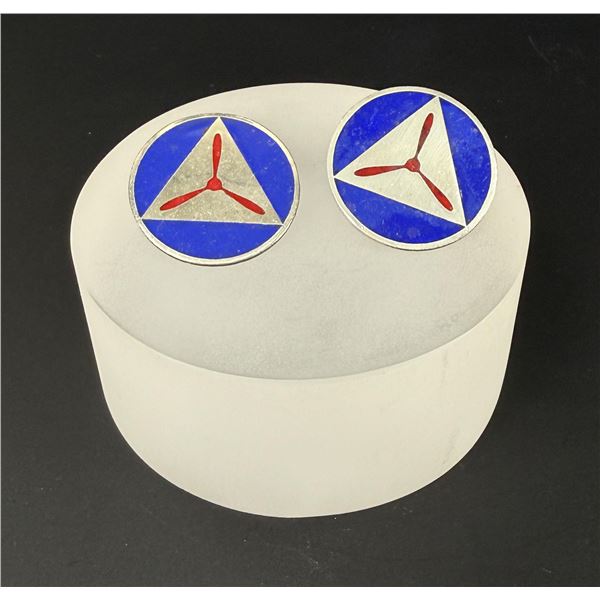 WW2 Gemsco Sterling Civil Air Patrol Collar Discs