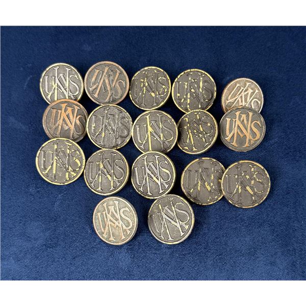 WWI WW1 US National Army Collar Discs