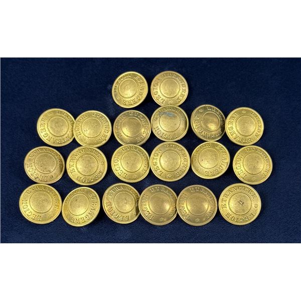 WW2 French Foreign Legion Uniform Buttons