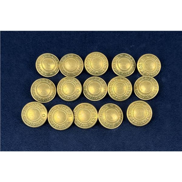 WW2 French Foreign Legion Uniform Buttons