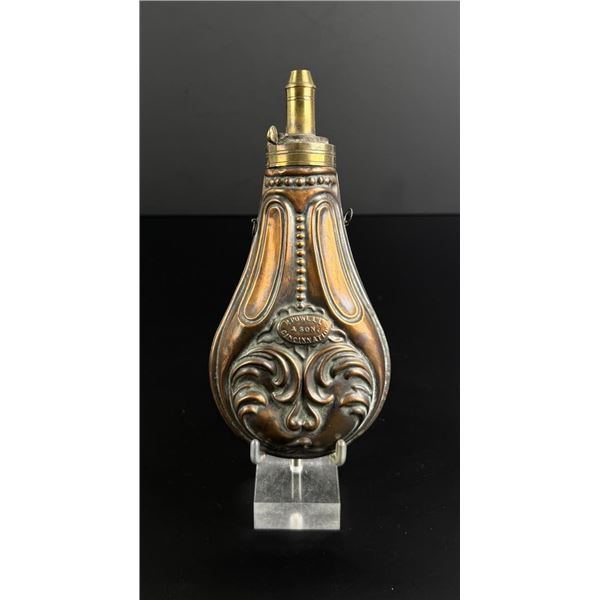 P. Powell & Son Riling 504 Brass Powder Flask