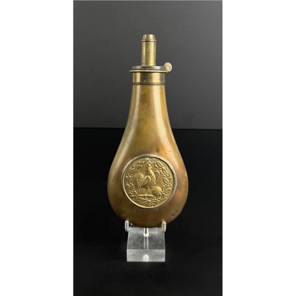 James Dixon & Sons Rooster Brass Powder Flask