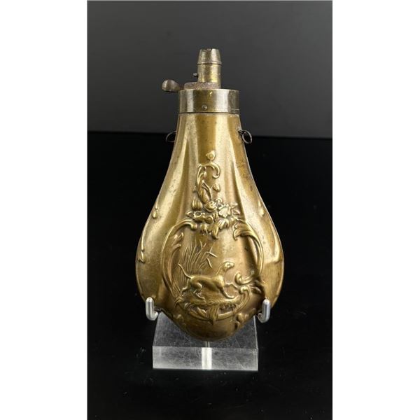 Civil War Riling 901 Brass Powder Flask